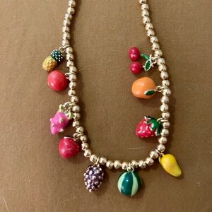 Colorful Fruit Charm Necklace